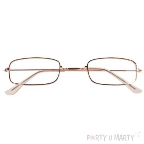 okulary party swiety mikolaj podluzne zlote arpex