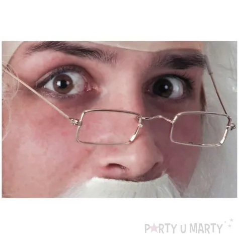 okulary party swiety mikolaj podluzne zlote carnival toys