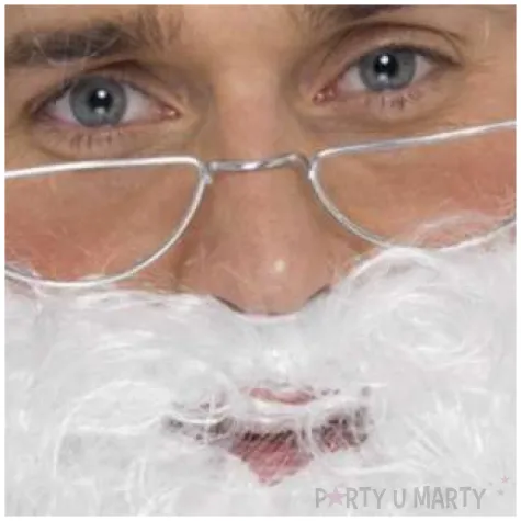 okulary party swiety mikolaj trojkatne srebrne smiffys