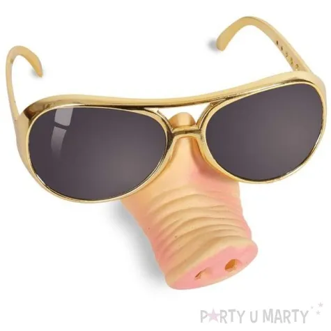 okulary party swinska twarz fries