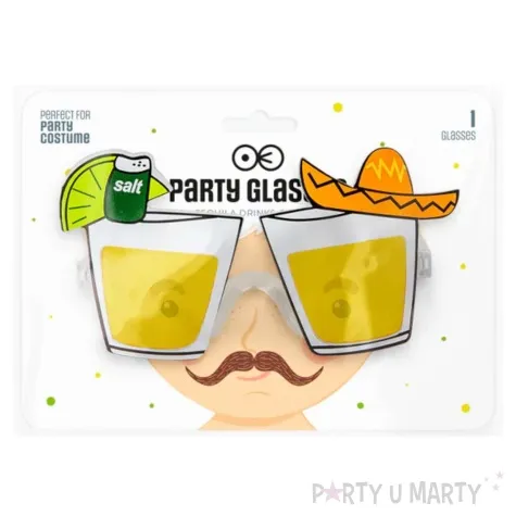 okulary party tequilla z sombrero partypal