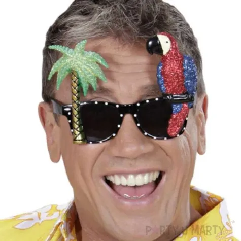 okulary party tropikalna papuga widmann