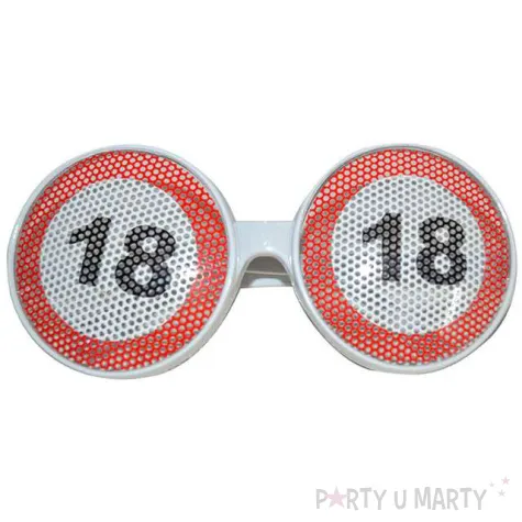 okulary party urodziny 18 traffic birthday fynny fashion