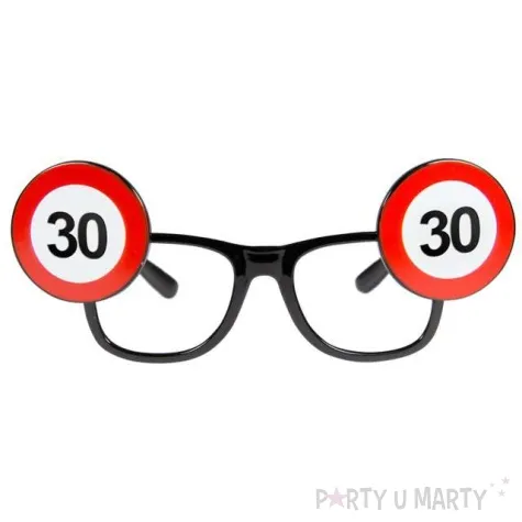 okulary party urodziny 30 traffic birthday folat