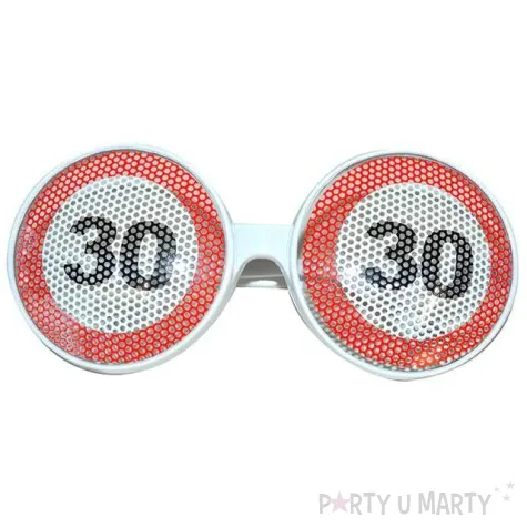 okulary party urodziny 30 traffic birthday fynny fashion