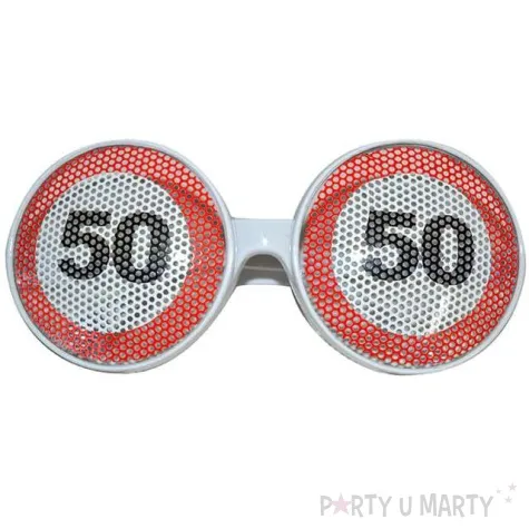 okulary party urodziny 50 traffic birthday fynny fashion