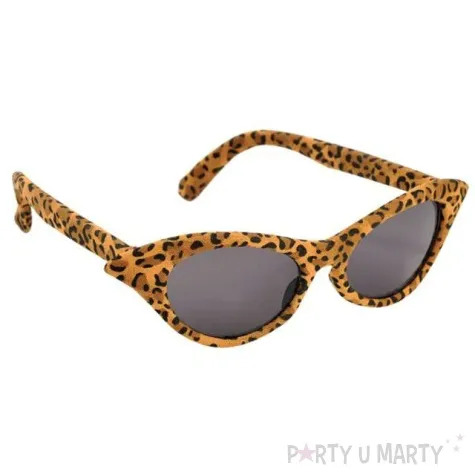 okulary party vintage cheetah amscan