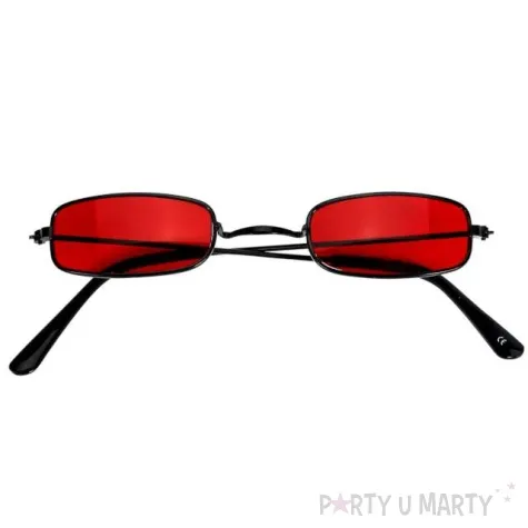 okulary party wampir halloween czerwony widmann