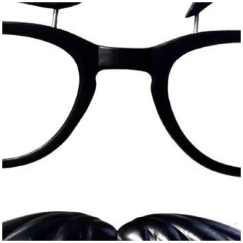 okulary party wasy i brwi funny fashion