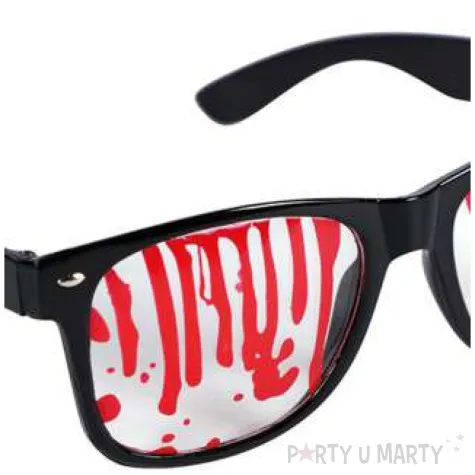 okulary party zakrwawione halloween fyasa