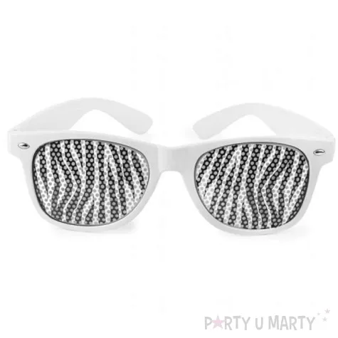 okulary party zebra