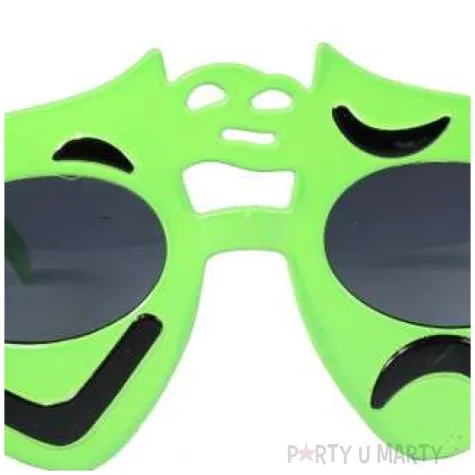 okulary party zielone smieszki tamipol