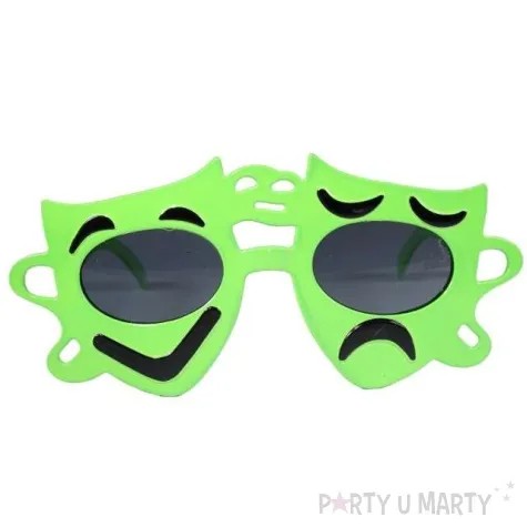 okulary party zielone smieszki tamipol