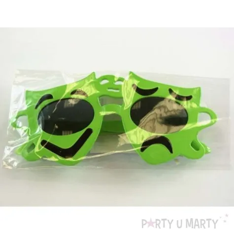 okulary party zielone smieszki tamipol
