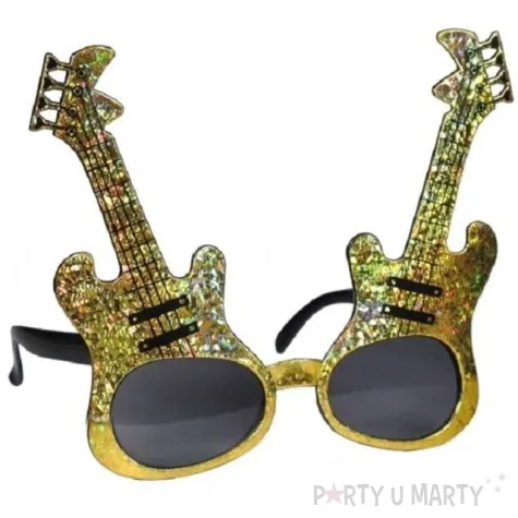 okulary party zlote gitary zlote tamipol