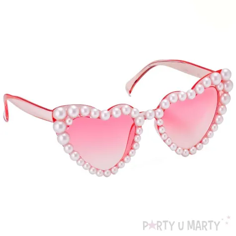 okulary serca na walentynki rekwizyt do zdjec czerwone
