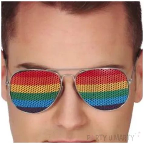 okulary teczowy lotnik guirca