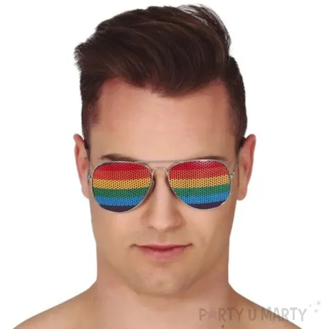 okulary teczowy lotnik guirca