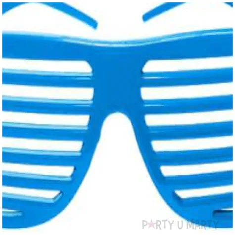 okulary zaluzje turkus 1 szt