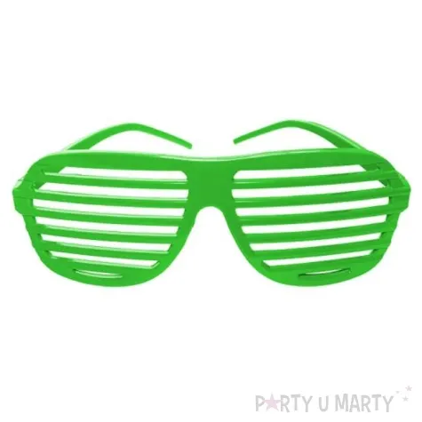 okulary zaluzje zielone 1 szt