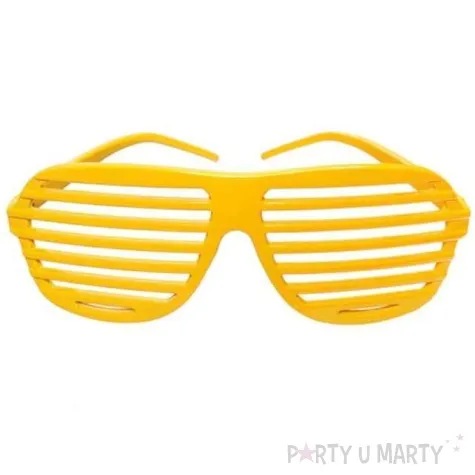 okulary zaluzje zolte 1 szt