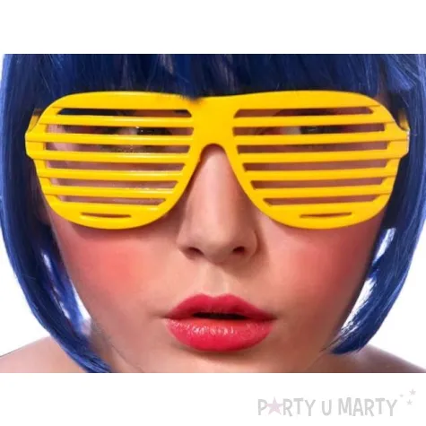 okulary zaluzje zolte 1 szt