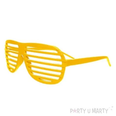 okulary zaluzje zolte 1 szt