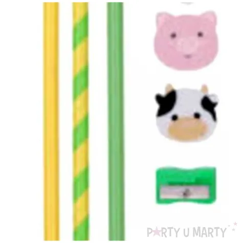 olowki domowe zwierzatka z gumka puckator 3 szt