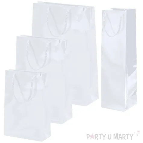 opakowanie na prezenty papierowa torba prezentowa 25 rocznica slubu srebrne gody 25x17x7 cm