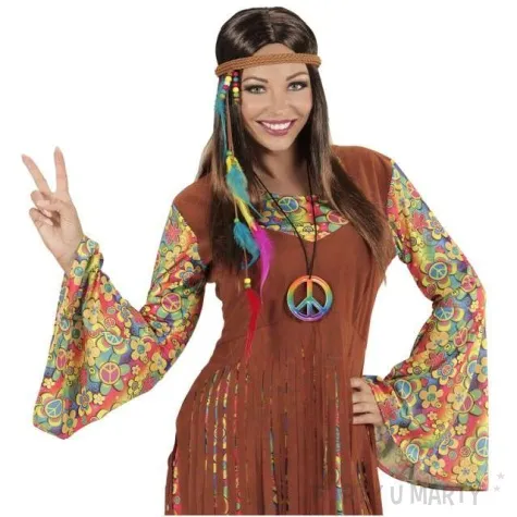 opaska elastyczna party indianka z piorami widmann