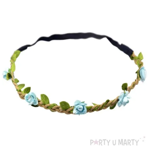 opaska elastyczna wianek blekitny arpex