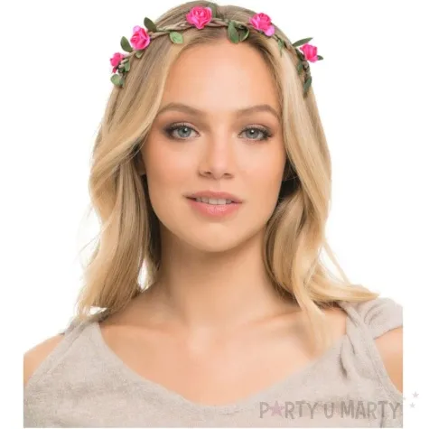 opaska elastyczna wianek blekitny arpex