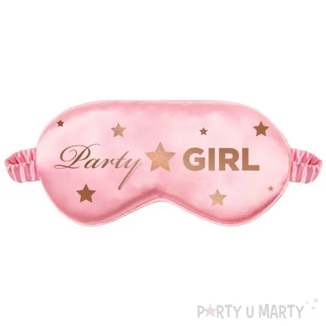 opaska na oczy party girl rozowy godan