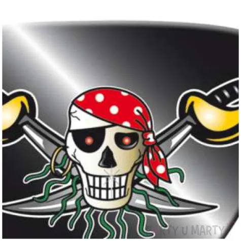 opaska na oko piracka czaszka folat 8 szt