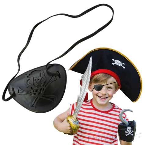 opaska na oko pirat czarna godan