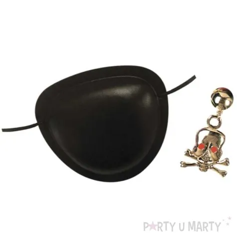 opaska na oko pirat z kolczykiem czaszka widmann