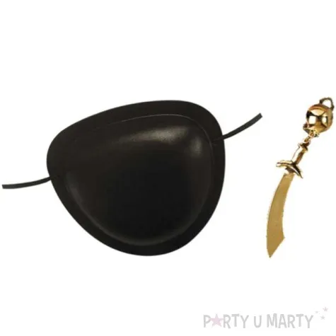 opaska na oko pirat z kolczykiem szabla widmann