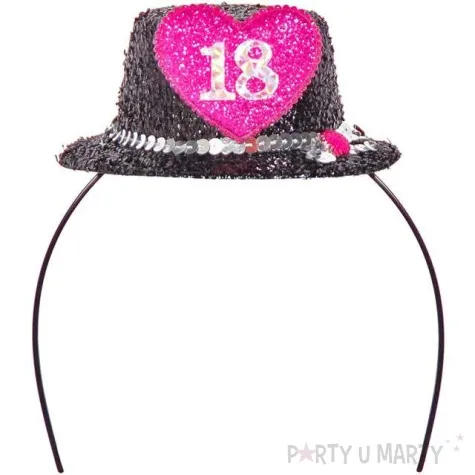 opaska party 18 stkowy kapelusz folat
