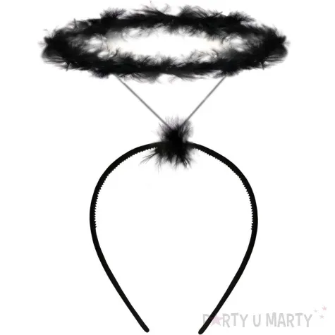 opaska party aureola aniol ciemnosci czarny partypal