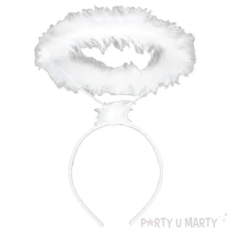 opaska party aureola aniola biala kraszek