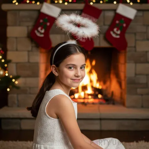 opaska party aureola aniolka bialy tropic