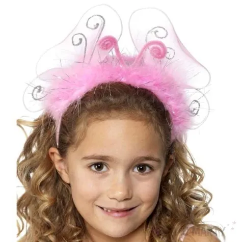 opaska party blyszczace skrzydla rozowa smiffys