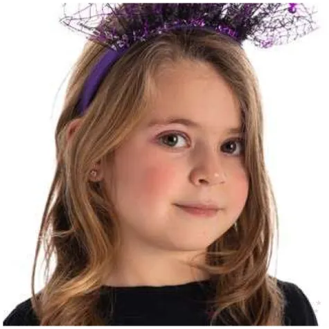 opaska party brokatowe nietoperze fioletowa carrnival toys