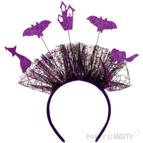 opaska party brokatowe nietoperze fioletowa carrnival toys