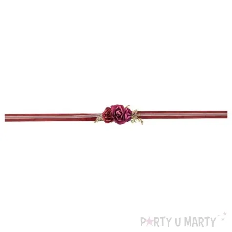 opaska party bukiecik korsaz bordowa partydeco