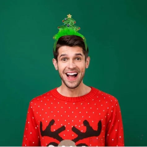 opaska party choinka z gwiazdka godan