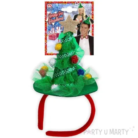 opaska party choinka zielona widmann