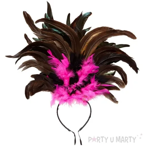 opaska party copacabana czarno rozowy widmann