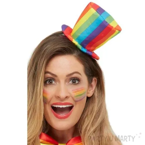 opaska party cylinder teczowy mini smiffys