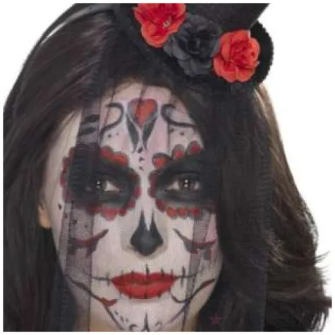 opaska party cylinder z welonem czarny smiffys